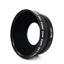 0.43X Wide Angle Lens with Macro Lens for 72MM Cannon DSLR Camera Lens Black