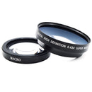 0.43X Wide Angle Lens with Macro Lens for 72MM Cannon DSLR Camera Lens Black
