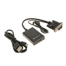 Portable VGA To HDMI Scaler Converter 1080P Output for HDTV Monitors Displayer PC