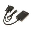 Portable VGA To HDMI Scaler Converter 1080P Output for HDTV Monitors Displayer PC