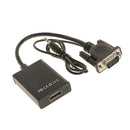 Portable VGA To HDMI Scaler Converter 1080P Output for HDTV Monitors Displayer PC