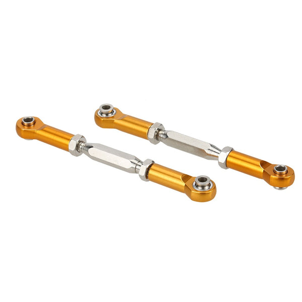 1/10 Alloy Adjustable Front/Rear Pulling Rods Pull Arms Servo Link RC Gold
