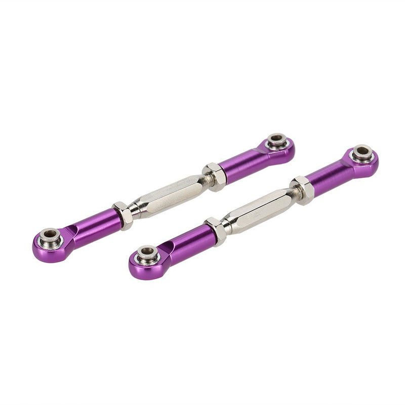 1/10 Alloy Adjustable Front/Rear Pulling Rods Pull Arms Servo Link RC Purple