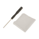 USB Charger Port Cover Flap Dust Plug + Holder + Screw + Screwdriver + Cleaning Cloth