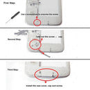 USB Charger Port Cover Flap Dust Plug + Holder + Screw + Screwdriver + Cleaning Cloth