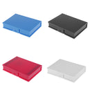 Blue-Plastic Storage Box Case Enclosure for 3.5'' SATA HDD Hard Drive Disk Protective Shell Shockproof Anti-humidity