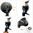Handheld Underwater Diving Camera Dome Port Fisheye Lens for Gopro Hero3+/4