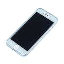 Crystal Housing Hybrid Back + Front Cover Case for iPhone 7Clear Blue