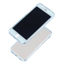Crystal Housing Hybrid Back + Front Cover Case for iPhone 7Clear Blue