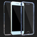 Crystal Housing Hybrid Back + Front Cover Case for iPhone 7Clear Blue