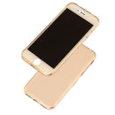 Durable Phone Cover Shockproof Hybrid Cover Front Back Cover Full Coverage TPU Cover for iPhone 7 Plus Clear Gold