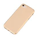 Durable Phone Cover Shockproof Hybrid Cover Front Back Cover Full Coverage TPU Cover for iPhone 7 Plus Clear Gold