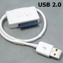 USB 2.0 to 7+6 13Pin SATA Laptop CD/DVD Rom Optical Drive Adapter Cable