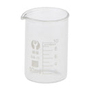 10ML Low Form Glass Measuring Graduated Beaker Chemistry Lab Glassware