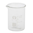 Low Form Glass Measuring Graduated Beaker Chemistry Lab Glassware 25ML