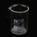 Low Form Glass Measuring Graduated Beaker Chemistry Lab Glassware 25ML
