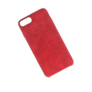 Thin PU Leather Back Skin Case Cover For iPhone 7 Plus Red