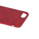 Thin PU Leather Back Skin Case Cover For iPhone 7 Plus Red