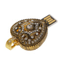 USB 2.0 Retro Diamond Heart Flash Memory Stick Pen Drive Storage U Disk 16GB