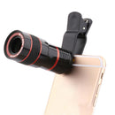 Clip-on 8x Zoom Optical Telescope Camera Lens for iPhone 7 Samsung Galaxy S7