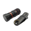 Clip-on 8x Zoom Optical Telescope Camera Lens for iPhone 7 Samsung Galaxy S7