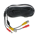 Security Camera Cable Video Power Extension Wire for CCTV DVR BNC RCA 20M