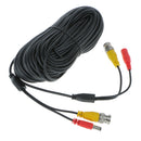 Security Camera Cable Video Power Extension Wire for CCTV DVR BNC RCA 20M