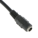 5 Port Splitter Cable CCTV Security Camera Power Supply Adapter Cable Black