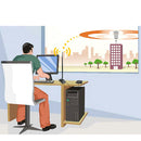 EDUP EP-AB001 10dBi RP-SMA Gain Magnetic Base with Omni-directional Antenna
