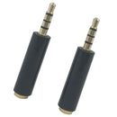 2pcs Universal 3.5MM OMTP to CTIA Earphone Adapter Splitter Plug Converter