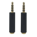 2pcs Universal 3.5MM OMTP to CTIA Earphone Adapter Splitter Plug Converter