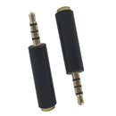 2pcs Universal 3.5MM OMTP to CTIA Earphone Adapter Splitter Plug Converter