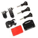 3-Way Adjustable Curved Adhesive Side Mount Helmet Front Mount Kit for GoPro Outdoor Sports Action Camera