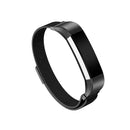 Stainless Mesh Milanese Magnetic Loop Watch Band Strap Bracelet For FitBit Alta Black