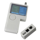 Portable Palm Size Multifunctional Network Cable Tester for RJ11 RJ45 USB BNC LAN Wire Coaxial