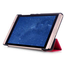 Tri-Fold PU Leather Case for 8inch Huawei MediaPad M2 + OTG+Touch Pen Pink