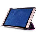 Ultra Slim Tri-Fold Leather Case for 8'' Huawei MediaPad M2 Tablet Purple