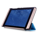 Tri-Fold PU Leather Case for 8inch Huawei MediaPad M2 + OTG+Touch Pen Sky Blue