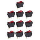250V 10A Green LED 12V Car Boat Auto ON/OFF Rocker SPST Switch