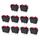250V 10A Green LED 12V Car Boat Auto ON/OFF Rocker SPST Switch