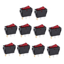 250V 10A Green LED 12V Car Boat Auto ON/OFF Rocker SPST Switch