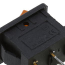 10pcs Momentary SPDT 3P Rocker Switch 2 Circuits On-Off Yellow LED