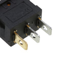10pcs Momentary SPDT 3P Rocker Switch 2 Circuits On-Off Yellow LED