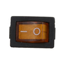 10pcs Momentary SPDT 3P Rocker Switch 2 Circuits On-Off Yellow LED