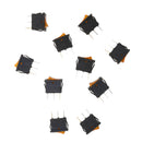 10pcs Momentary SPDT 3P Rocker Switch 2 Circuits On-Off Yellow LED