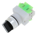 3 Position 22mm-Latching Rotary Switch Push Button Switch