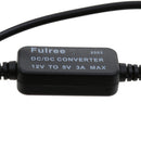 DC 12V to 5V Power Inverter USB Hard Wired Converter Kit Fit for your iPhone /DVR /Tablet /GPS /ebook
