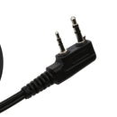 Ear-Hook Earpiece Earphone Headset Walkie Talkie M-Type Plug for Baofeng 2 Pin Radio Black
