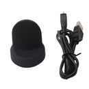 2 in 1 Wirless Charging Charger Cable Station Dock For Samsung Gear S3 Classic SM-R770 / Frontier SM-R760/ Frontier SM-R765 Black