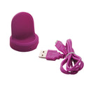 USB Powered Charger Cradle Charge Dock Adapter For Samsung Gear S3 Classic / S3 Frontier Smart Watch Purple